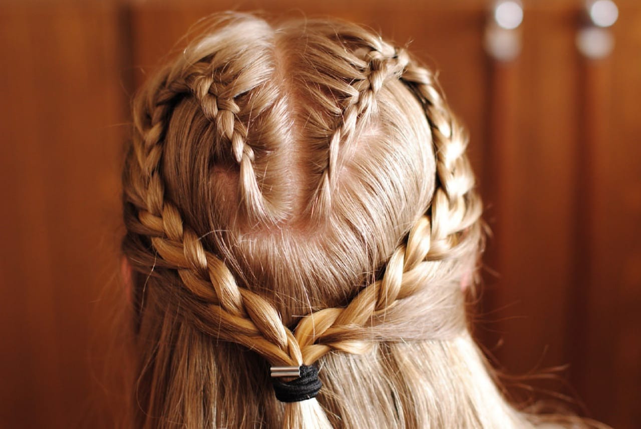 plaits in hair